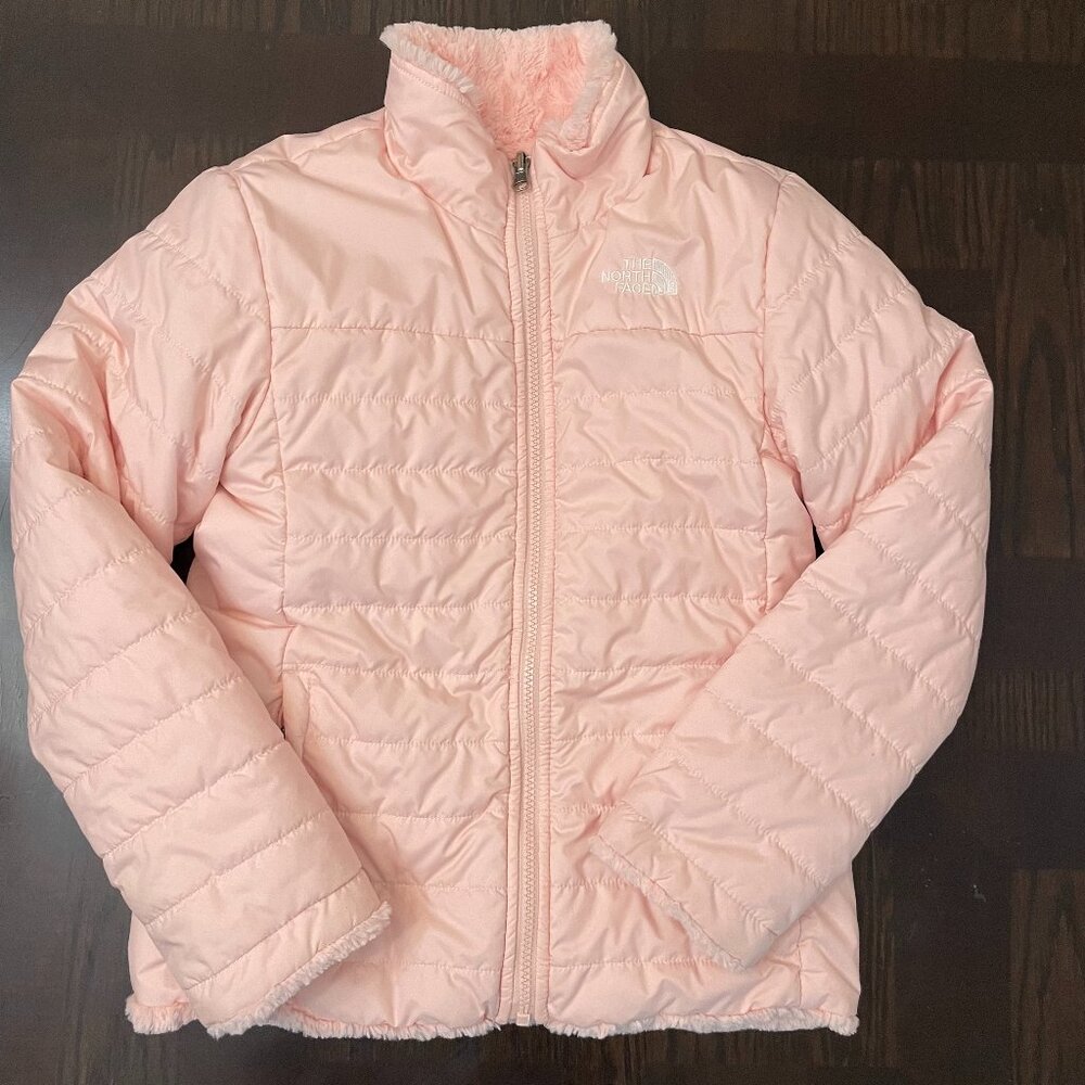 The North Face Big and Little Girl Reversible Mossbud Swirl Jacket